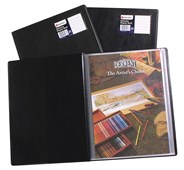 Rexel Display Book 24 Pocket A4 Black Sold as Each 5 in a Box