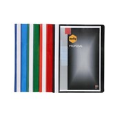 Marbig Deluxe Flat File A4 Clear Front Blue Sold as Each 10 in a Pack