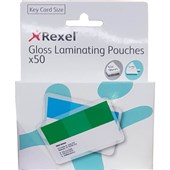Rexel Laminating Pouch 180 Micron Key Card 50 Pack