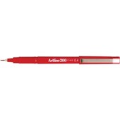 Artline 200 Fineliner Pen Red Sold as Each 12 in a Box
