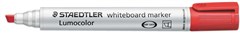 Staedtler 351 Lumocolor Whiteboard Marker Chisel Point Red Sold as Each 10 in a Box