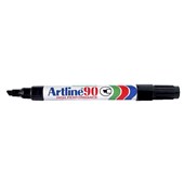 Artline 90 Permanent Marker Chisel Black Sold as Each 12 in a Box