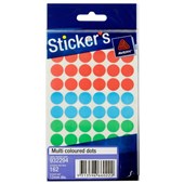 Avery Sticker Dot 13mm Assorted