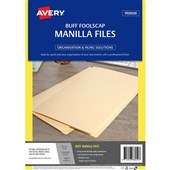 Avery Folder Manilla Foolscap Buff 20 Pack