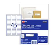 Avery L7156GU Laser Labels White 100 Box