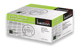Bastion Junior Face Mask Surgical Green Box 50