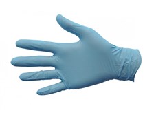 Bastion Nitrile Powder Free Micro Textured Disposable Gloves Soft Blue Medium Pack 100 Sold as Each 10 in a Box