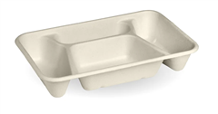 BioPak 4Compartment Takeaway  270X170X46Mm 150 Pack Natural