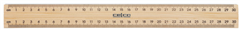 Celco 30cm Wooden RulerMetal Edge