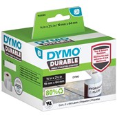 Dymo LabelWriter Durable Labels 19x64mm White 2 Pack