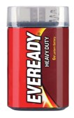Eveready 409 Battery 6V for Lantern Torch Sold as Each 12 in a Box