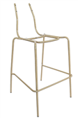 Durafurn Tiramisu Barstool  Frame  Brass