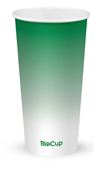BioPak BioCup 600ml  20oz 90mm Green Cold Paper Sleeve 50 Sold as Sleeve 50 20 in a Carton