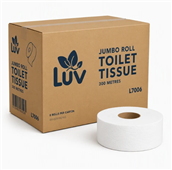 Luv L7006 Everyday Jumbo Toilet Roll 2 Ply 300m Carton 8 60 per Pallet