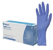 Medicom Extra Small Safetouch Advanced Pro Nitrile Extended Cuff Gloves Box 100