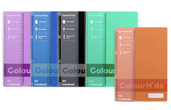 Colourhide Notebook A4 120 Page Assorted Colours Each