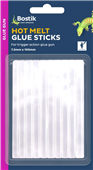 Bostik Glue Gun Hot Melt 72mmX100mm Clear PK10 Glue Sticks