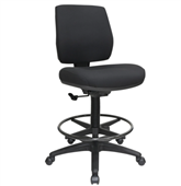 Buro Roma Mid Back Drafting Chair Black
