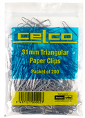 Celco Paper Clip 31Mm Triangle Pack 200