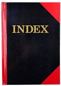 Cumberland Red  Black A5 100 Leaf Indexed