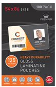Gbc Laminating Pouch 54X86Mm 125 Micron Pack 100