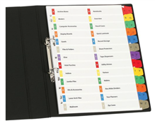 Marbig Indices  Dividers AZ Tab Multidex A4 Colour