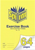 Spirax 116 Exercise Book 64 Page A4 18Mm Dotted Thirds