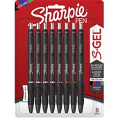 Sharpie Gel 07mm Bus Assorted Pack 8