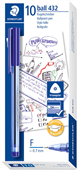 Staedtler Stick 432 Ballpoint Pens Blue 10 Box