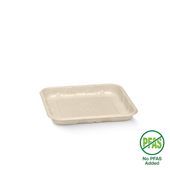 BioPak 14x14x2cm  5x5 Plant Fibre Produce Tray Sleeve 125 Sold as Sleeve 125 8 in a Carton