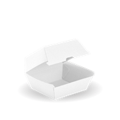 BioPak BioBoard Burger White Box Sleeve 50 Sold as Sleeve 50 5 in a Carton