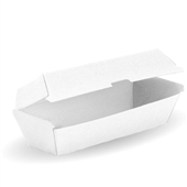 BioPak BioBoard Hot Dog White Box   400carton Sleeve 50 Sold as Sleeve 50 8 in a Carton