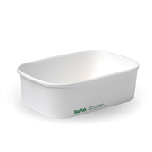 BioPak BioBoard 650ml White Takeaway Base Sleeve 50 Sold as Sleeve 50 6 in a Carton