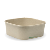 BioPak BioBoard 1200ml Kraft Square Takeaway Base Sleeve 50 Sold as Sleeve 50 6 in a Carton