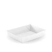 BioPak BioBoard White Tray 3 250carton Sleeve 125 Sold as Sleeve 125 2 in a Carton