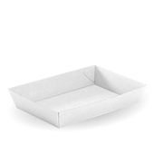 BioPak Bioboard White Tray 4 Sleeve 125 Sold as Sleeve 125 2 in a Carton