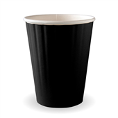 BioPak BioCup 390ml  12oz 90mm Black Double Wall Sleeve 40 Sold as Sleeve 40 25 in a Carton