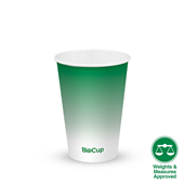 BioPak BioCup 420ml  14oz 90mm Green Cold Paper Sleeve 50 Sold as Sleeve 50 20 in a Carton