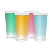 BioPak BioCup 600ml  20oz 90mm Coloured Cold Paper Sleeve 50 Sold as Sleeve 50 20 in a Carton