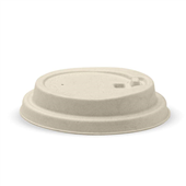 BioPak BioCup 90mm Large Natural Reclosable Plant Fibre Lid Sleeve 50 Sold as Sleeve 50 20 in a Carton