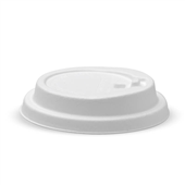 BioPak BioCup 90mm Large White Reclosable Plant Fibre Lid Sleeve 50 Sold as Sleeve 50 20 in a Carton