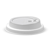 BioPak BioCup 80mm Small White Reclosable Plant Fibre Lid Sleeve 50 Sold as Sleeve 50 20 in a Carton