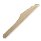 BioPak BioCutlery 16cm Unbranded Wood Knife  Bulk Pack Sleeve 100 Sold as Sleeve 100 20 in a Carton