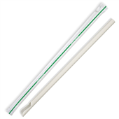 BioPak 8mm Individually Wrapped Spoon Straw Sleeve 250 Sold as Sleeve 250 12 in a Carton
